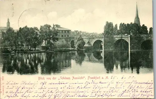 41085 - Deutschland - Frankfurt am Main , Blick von der Schönen Aussicht - gelaufen