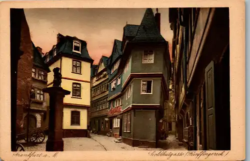 41104 - Deutschland - Frankfurt am Main , Goldhutgasse , Fünffingereck - nicht gelaufen