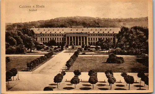 41107 - Deutschland - Coblenz , Koblenz am Rhein , Schloß - nicht gelaufen