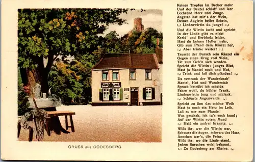 41117 - Deutschland - Godesberg , Gruß aus , Gasthof zum Godesberg v. Geschw. Schumacher - nicht gelaufen