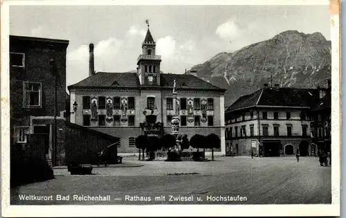 41159 - Deutschland - Bad Reichenhall , Rathaus mit Zwiesel u, Hochstaufen - nicht gelaufen