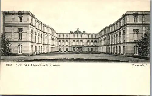 41182 - Deutschland - Schloss Herrenchiemsee , Marmorhof - nicht gelaufen