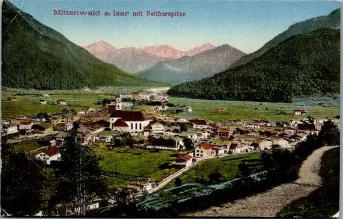 41192 - Deutschland - Mittenwald a. Isar mit Reitherspitze - gelaufen