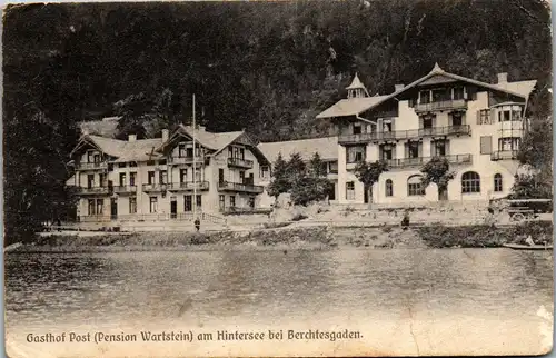 41256 - Deutschland - Berchtesgaden , Gasthof Post , Pension Wartstein am Hintersee - gelaufen