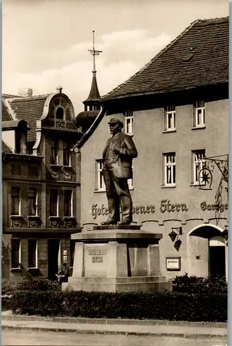 41275 - Deutschland - Eisleben , Lutherstadt , Lenindenkmal , Hotel goldener Stern - nicht gelaufen