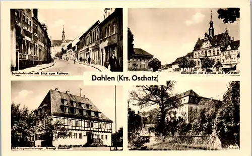 41278 - Deutschland - Dahlen , Krs. Oschatz , Bahnhofstraße , Marktplatz , Georgi Dimitroff - nicht gelaufen