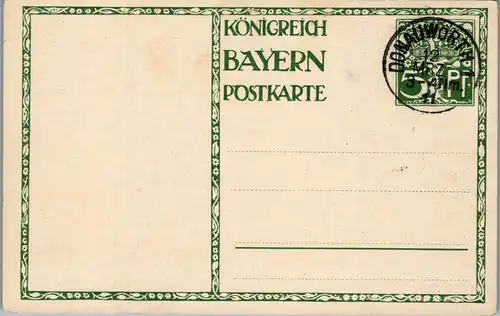 41318 - Deutschland - Ganzsache , Königreich Bayern Postkarte , Diez - nicht gelaufen
