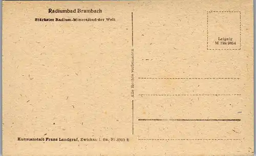 41339 - Deutschland - Brambach im Vogtland , Radiumbad - nicht gelaufen