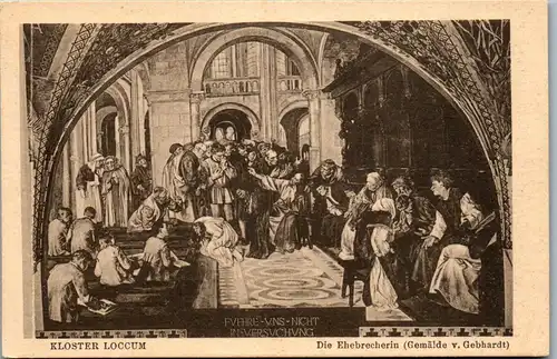 41381 - Deutschland - Kloster Loccum , Die Ehebrecherin , Gemälde v. Gebhardt - nicht gelaufen