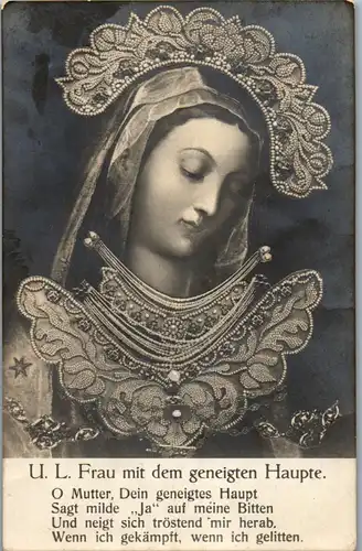 41401 - Christentum - Gnadenbild , U. L. Frau mit dem geneigten Haupte - nicht gelaufen