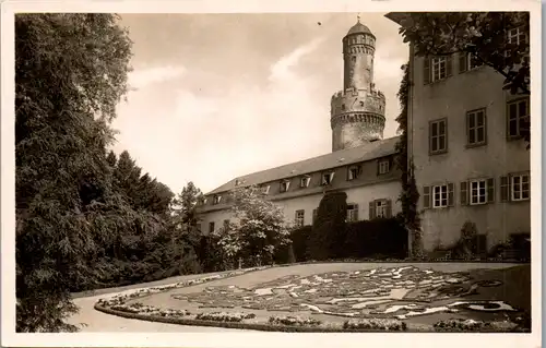 41472 - Deutschland - Bad Homburg v. d. Höhe , Schloß mit Beet - nicht gelaufen