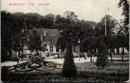 41507 - Deutschland - Rudolstadt i. Thür. , Am Anger - gelaufen