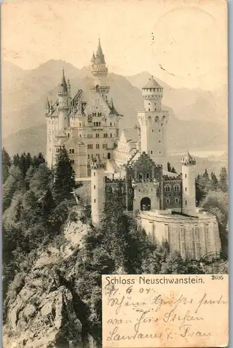 41520 - Deutschland - Neuschwanstein , Schloß - gelaufen