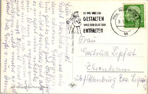 41529 - Deutschland - Göppingen , Hohenstaufen , Hohenrechberg , Stuifen - gelaufen