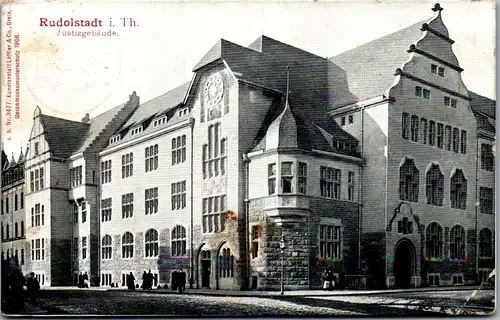 41543 - Deutschland - Rudolstadt i. Thür. , Justizgebäude - gelaufen