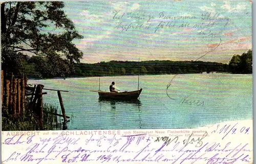 41640 - Deutschland - Schlachtensee , Aussicht vom Restaurant Neue Fischerhütte , Inh. Arnold Müller - gelaufen