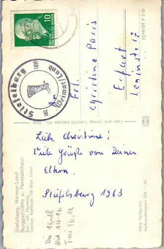 41657 - Deutschland - Nauendorf , Weimar , Stiefelburg , Berggastsstätte und Pensionshaus , Joh. Hornung - gelaufen