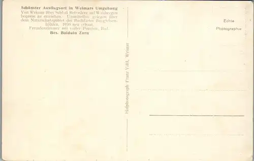 41658 - Deutschland - Buchfart , Waldhaus Schloßberg , Balsamine , Weimar , Balduin Zorn - nicht gelaufen