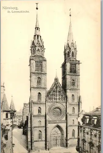 41670 - Deutschland - Nürnberg , St. Lorenzkirche - nicht gelaufen