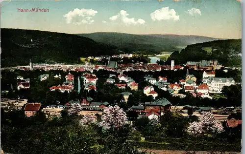 41672 - Deutschland - Hannoversch Münden , Panorama - gelaufen