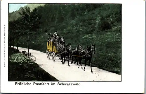 41674 - Deutschland - Fröhliche Postfahrt im Schwarzwald , Postkutsche - nicht gelaufen