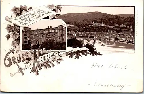 41675 - Deutschland - Heidelberg , Gruss aus - nicht gelaufen