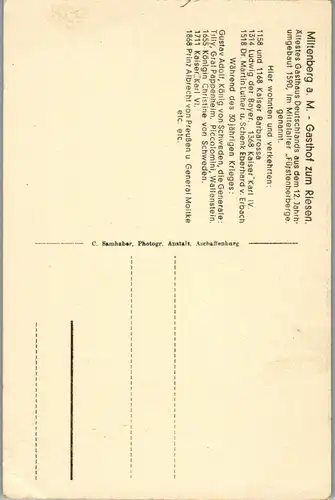 41701 - Deutschland - Miltenberg am Main , Gasthof zum Riesen - nicht gelaufen