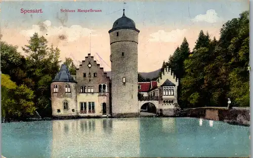 41708 - Deutschland - Spessart , Schloss Mespelbrunn - gelaufen