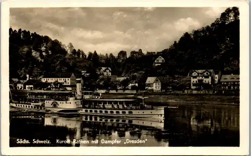 41737 - Deutschland - Rathen mit Dampfer Dresden , Sächsische Schweiz - nicht gelaufen