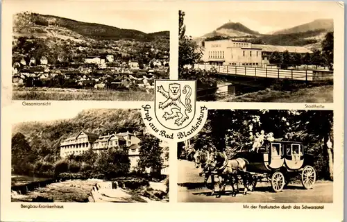 41795 - Deutschland - Bad Blankenburg , Bergbau Krankenhaus , Stadthalle , Postkutsche - gelaufen