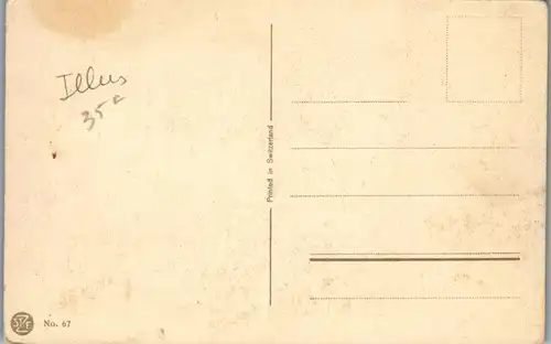 41802 - Künstlerkarte - Landschaft , signiert - nicht gelaufen