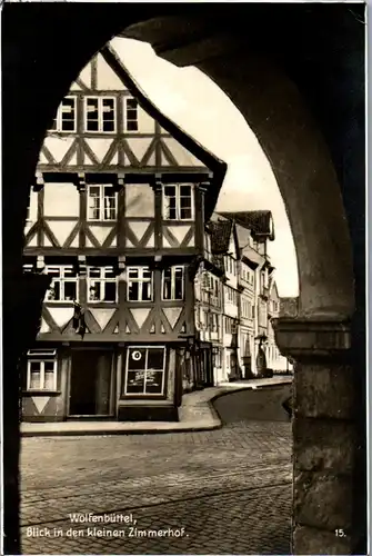 41819 - Deutschland - Wolfenbüttel , Blick in den kleinen Zimmerhof , Lochung KK Briefmarke - gelaufen