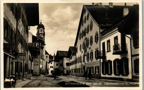 41831 - Deutschland - Mittenwald a. Isar , Obermarkt Hotel Post - nicht gelaufen