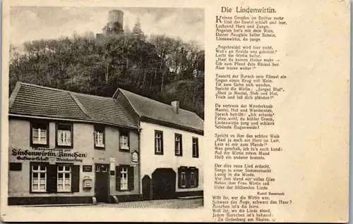 41836 - Deutschland - Godesberg , Die Lindenwirtin , Gedicht Rudolf Baumbach - nicht gelaufen