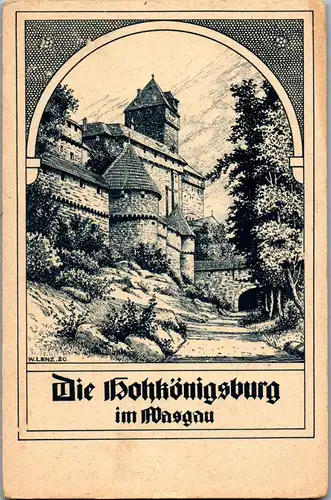 41867 - Frankreich - Selestat , Bas Rhin , Hohkönigsburg im Wasgau - nicht gelaufen