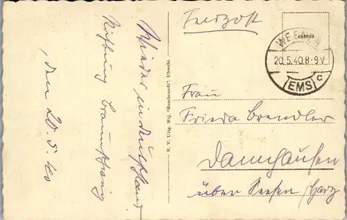 41878 - Niederlande - Paterswolde , Zeilen op het Paterswoldsche Meer , Feldpost - gelaufen