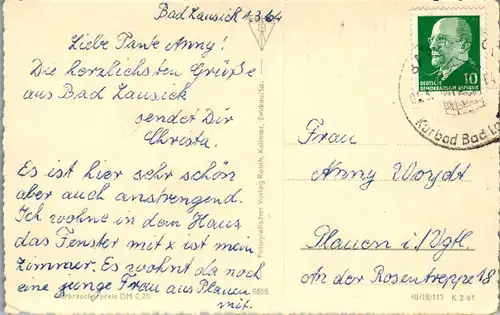 41908 - Deutschland - Bad Lausick i. Sa. , Kurbad - gelaufen