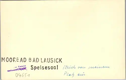 41909 - Deutschland - Bad Lausick i. Sa. , Kurbad , Speisesaal - nicht gelaufen