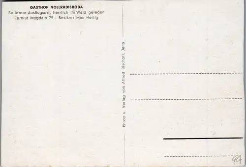 41929 - Deutschland - Vollradisroda , Gasthof , Inh. Max Hertig - nicht gelaufen