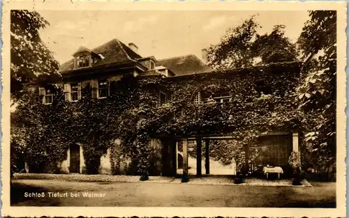 41932 - Deutschland - Weimar , Schloß Tiefurt - gelaufen
