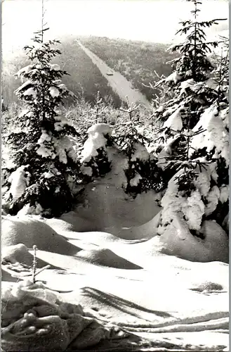 41942 - Deutschland - Schmiedefeld a. Rstg. , Blick von der Ruppachstraße - gelaufen