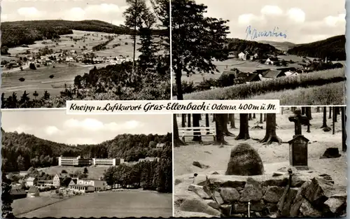 41954 - Deutschland - Gras Ellenbach i. Odenw. . Mehrbildkarte - gelaufen