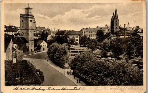 41978 - Deutschland - Altenburg , Skatstadt , Partie am kleinen Teich - gelaufen