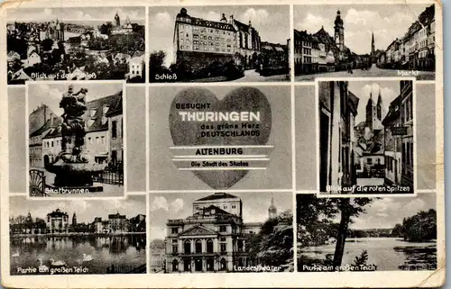 41983 - Deutschland - Altenburg Thür. , Skatstadt , Mehrbildkarte - gelaufen