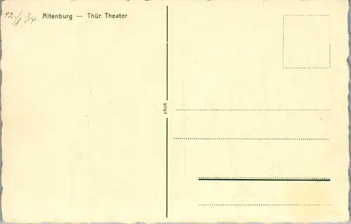 41989 - Deutschland - Altenburg , Thür. , Theater - nicht gelaufen