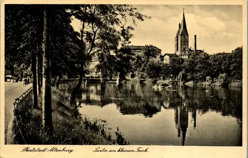 42007 - Deutschland - Altenburg Skatstadt , Partie am kleinen Teich - gelaufen