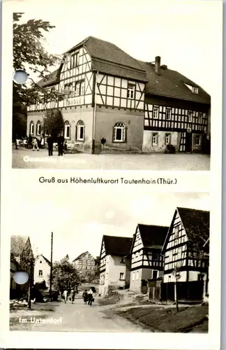 42022 - Deutschland - Tautenhain , Thür. , Gruss aus , Gasthaus Kanone , Im Unterdorf , Karte gelocht - gelaufen