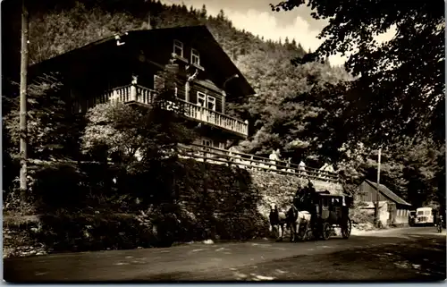 42034 - Deutschland - Schwarzburg i. Thür. , Schweizerhaus mit Postkutsche , Schwarzatal - nicht gelaufen