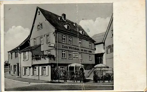 42041 - Deutschland - Diez an der Lahn , Wirtshaus an der Lahn , Ad. Loos , l. beschädigt - gelaufen