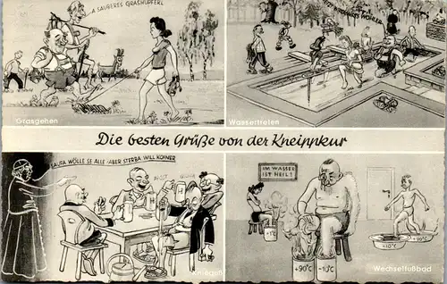 42066 - Deutschland - Bad Wörishofen , Grüße von der Kneippkur - gelaufen